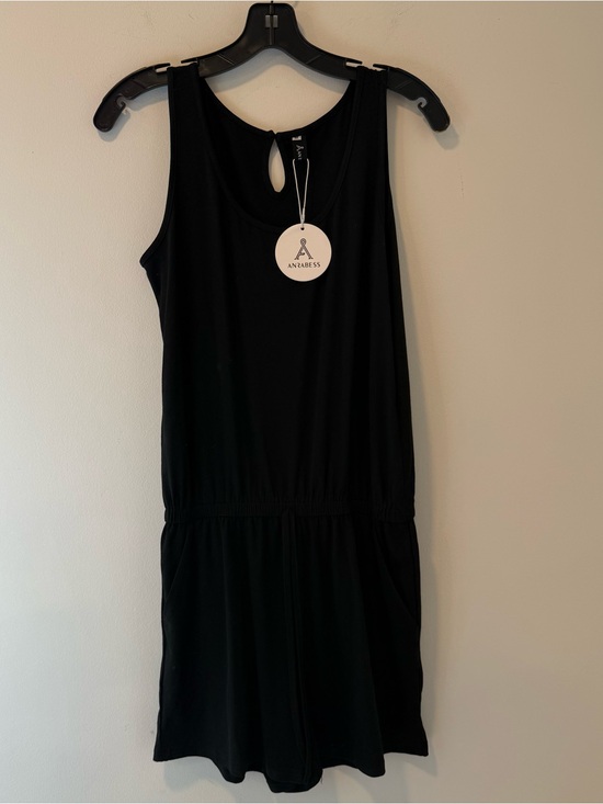 anrabess Pants - Anrabess Black Romper NWT  Size M #Lux-R